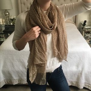 The Limited beige flowy scarf